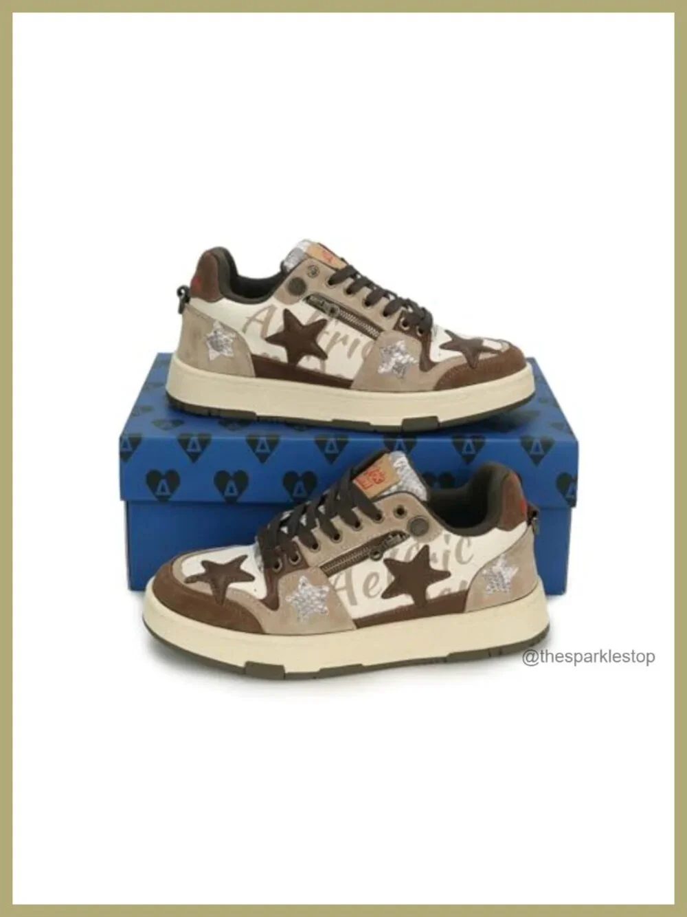 Leather & Suede Platform Sneakers Color Blocking Patchwork Lace-up Skate Shoes